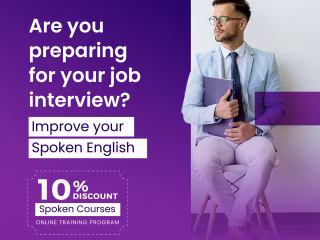 Spoken English course ads