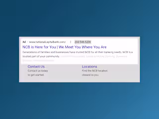 National Capital Bank | Google Advertising to Drive Online Sales