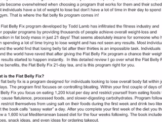 Flat Belly Fix Tea Product Copywriting