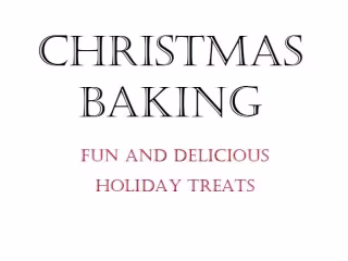 Ghostwritten Christmas Baking Book