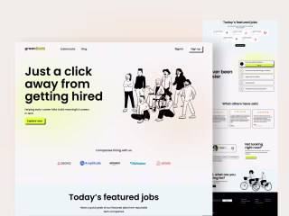 Job board landing page