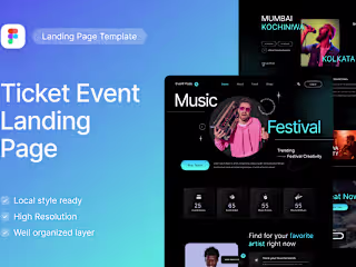 Ticket Event Landing Page :: Behance