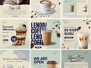 Coffe Social Media Feeds Design