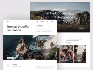 Travel Tour Agency Website Framer & Webflow