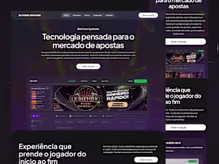 BetCore Systems – Landing Page for a B2B Betting Platform