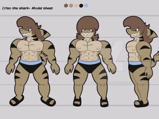 Criso the Shark - Character design
