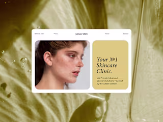 Web Design Concept – Skincare Clinic