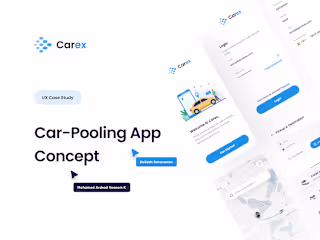 Car pooling App UX Case Study 