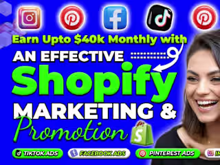 I will do shopify ecommerce marketing, shopify store promotion 