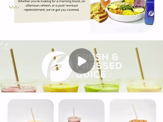 Landing Page Design for Fresh & Pressed Juice