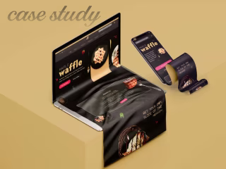Case Study of Dessert Website (waffle), Responsive on Behance