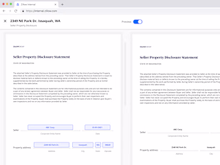 Zillow Property Disclosure