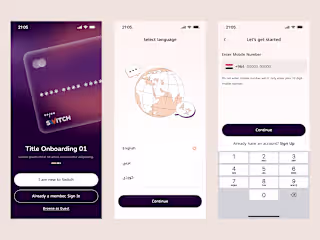 Switch Bank – Mobile App UI/UX Design