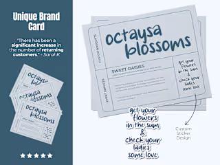 Unique Brand Card Design with a Twist

