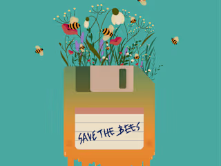 Save the bees | Poster design 