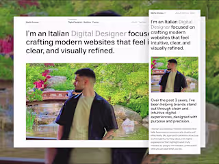 Digital Designer - Landing Page - Figma - Webflow 