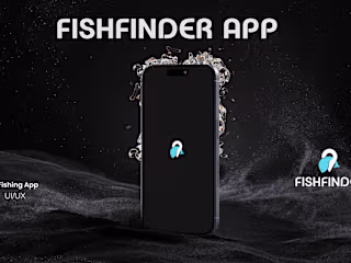 fishfinder app ux research on Behance
