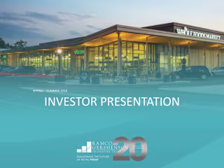 20th Anniversary Investor Presentation