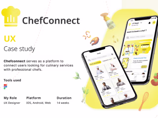 UX Case Study - Chef Booking App | Behance