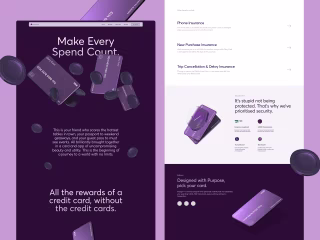 Glory Card: Website Design