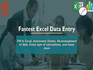 Excel Data Entry Operator