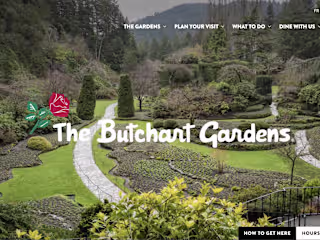 The Butchart Gardens - WordPress website development