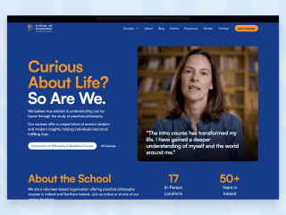 School of Philosophy & Economic Science — Website Redesign