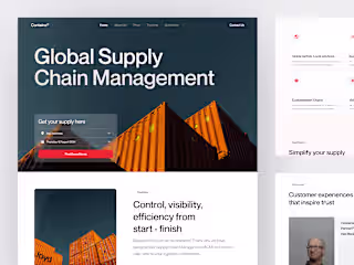 Containa - Logistic Landing Page