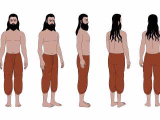 Character Model Sheet for Animation