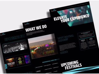 Social House Entertainment Website Re-Design 