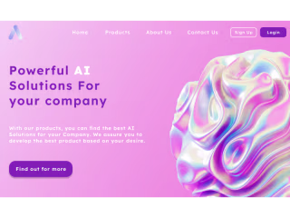 AI Company Landing Page