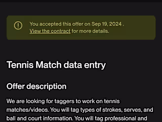 Tennis Match Entry