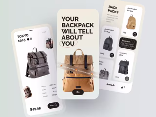Web and mobile UI/UX designs
