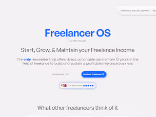 Landing Page for Freelance Expert Alex Elnaugh