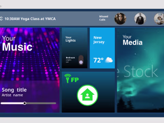 Smart home monitor UI design