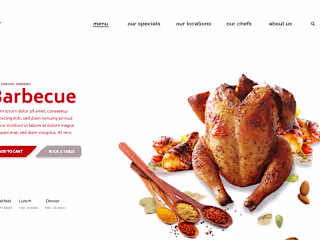 Food Landing Page Design