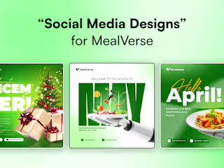 Social Media Design Series for MealVerse
