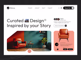Nōma Interior Design Website - Concept Website