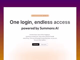 Summons AI Landing Page