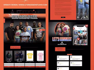 Faith-Based Apparel Web Design