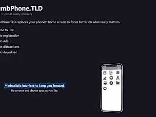 "DumbPhone" - A Minimalistic Home Screen