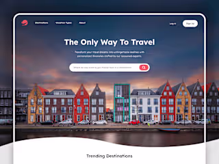 TripTrends Framer Website Design