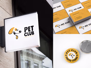 Pet Club Photo Studio - Visual Identity