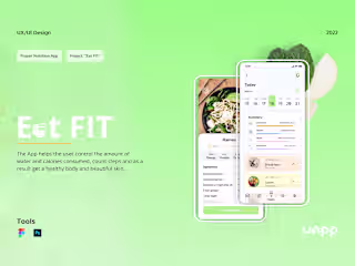 Eat FIT mobile app UI/UX design