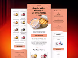 Email designs and copy
