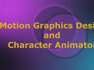 Motion Graphics Designer, and Character Animator Video Introduc…
