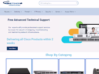Netshop Technologies Ecommerce web design 