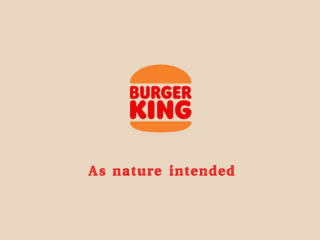 Ad campaign for BURGER KING