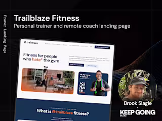 Framer Landing Page for Fitness Coach (trailblazefitness.com)