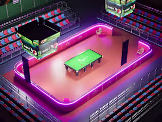 3D Asset for billiard, pool Games. Environment, tables and items